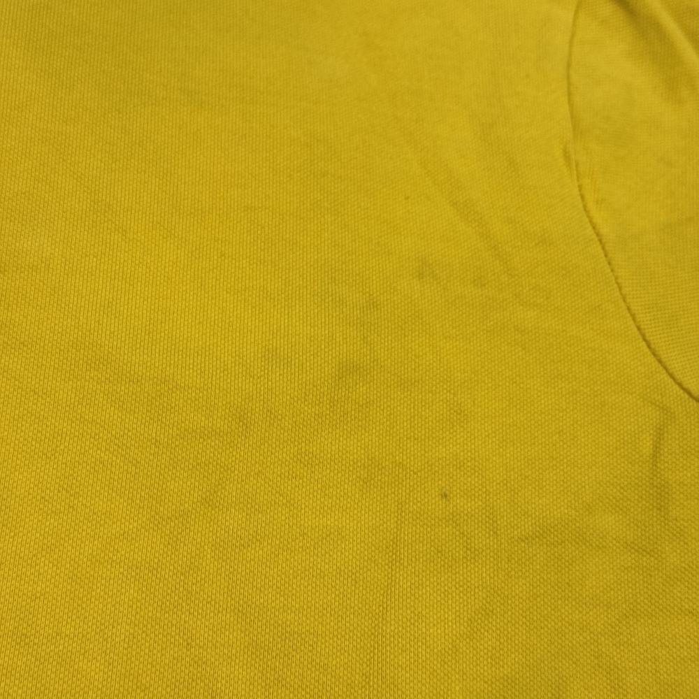 Polo Ralph Lauren Brasil Polo Shirt Mens Large Yellow 100% Cotton Graphic Logo - Picture 11 of 13